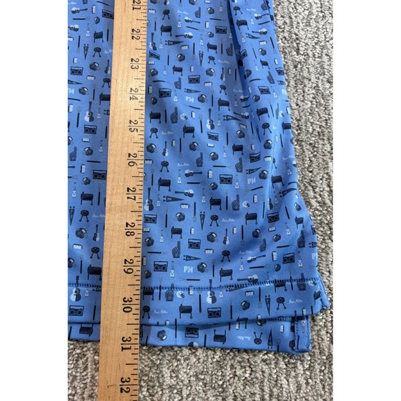 Peter Millar Summer Comfort Polo Mens Large Grilling Guitar AOP All Over Print - Picture 8 of 8